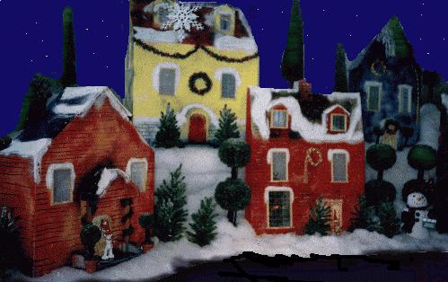 Winter Village Table top