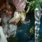 Victorian Doll and icicles, some of the ornaments on Victorian theme tree