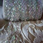 iridescent clear crystal garland